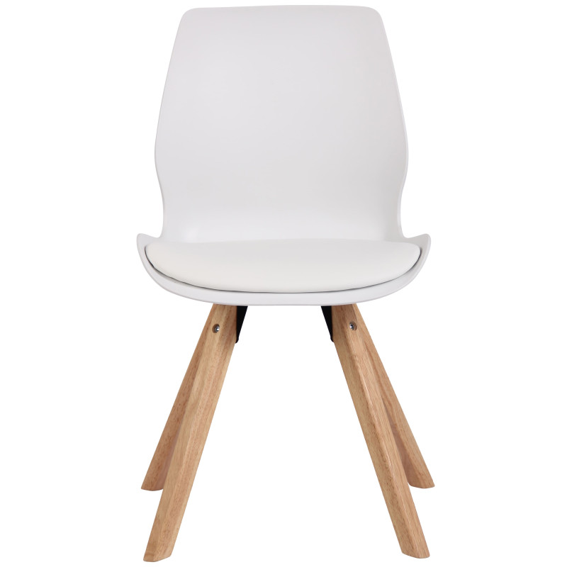 Chaise Luna en plastique blanc