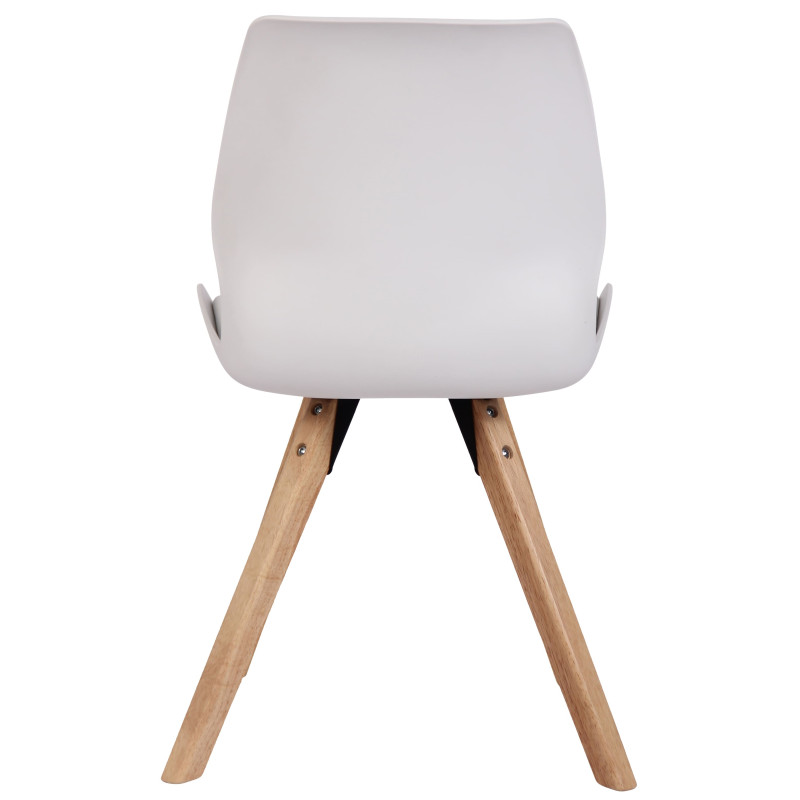 Chaise Luna en plastique blanc