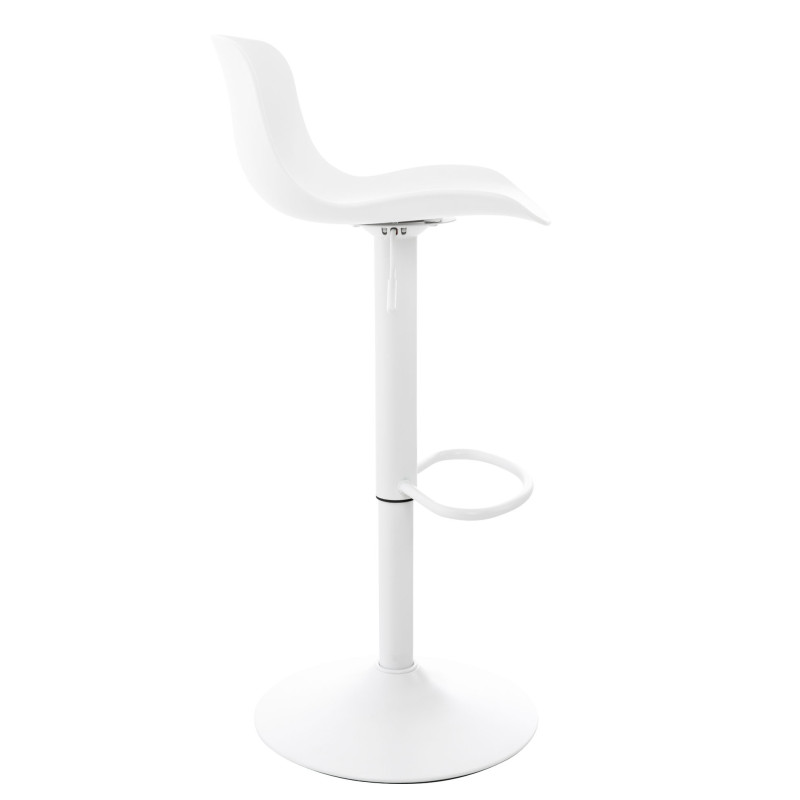 Lot de 2 tabourets de bar Almada blanc