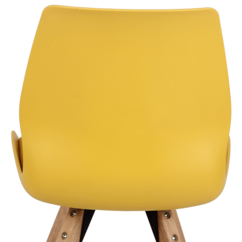 Chaise Luna, en plastique, jaune