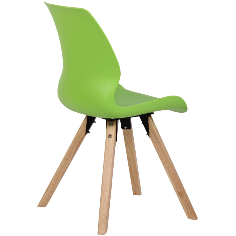 Chaise Luna, plastique vert