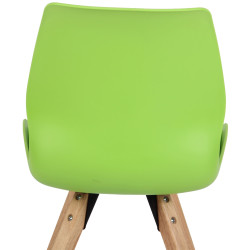 Chaise Luna en plastique vert