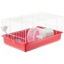 Cage hamster - Une roue, une mangeoire, une maisonnette, un abreuvoir - FERPLAST