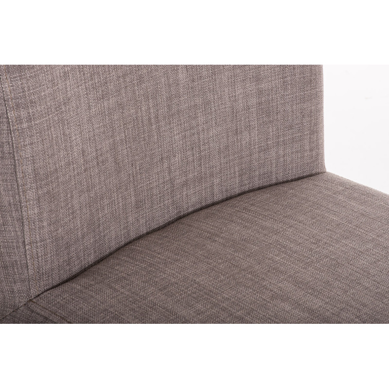 Tabouret de bar en tissu Paros gris