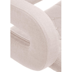 Lot de 2 tabourets de bar en tissu Dublin C beige