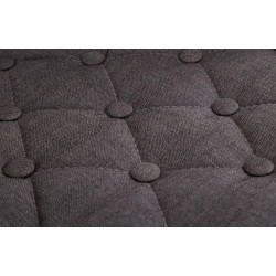 Lot de 2 tabourets de bar en tissu Dublin C gris foncé