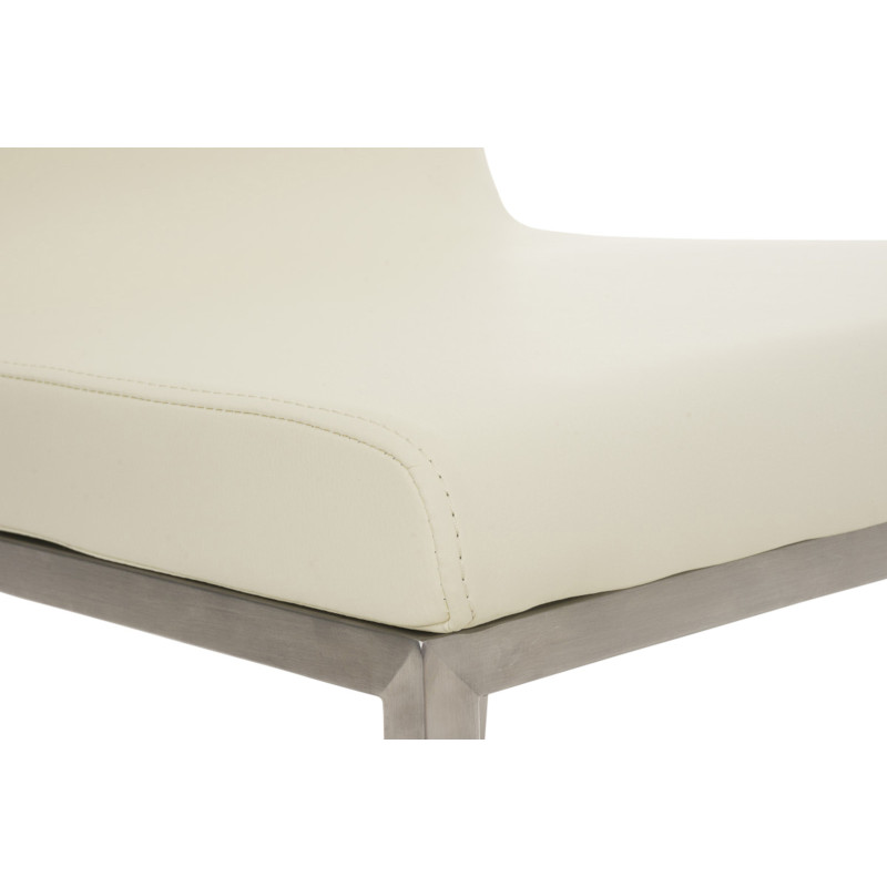 Ensemble de 2 chaises de salle à manger Colmar crème