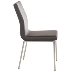 Lot de 2 chaises de salle à manger Colmar marron