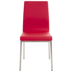 Lot de 2 chaises de salle à manger Colmar rouges