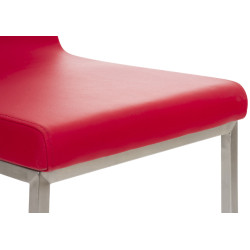 Ensemble de 2 chaises de salle à manger Colmar rouge