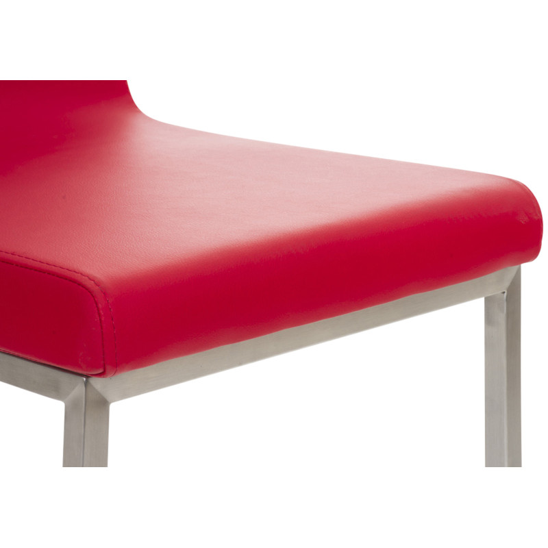 Lot de 2 chaises de salle à manger Colmar rouges