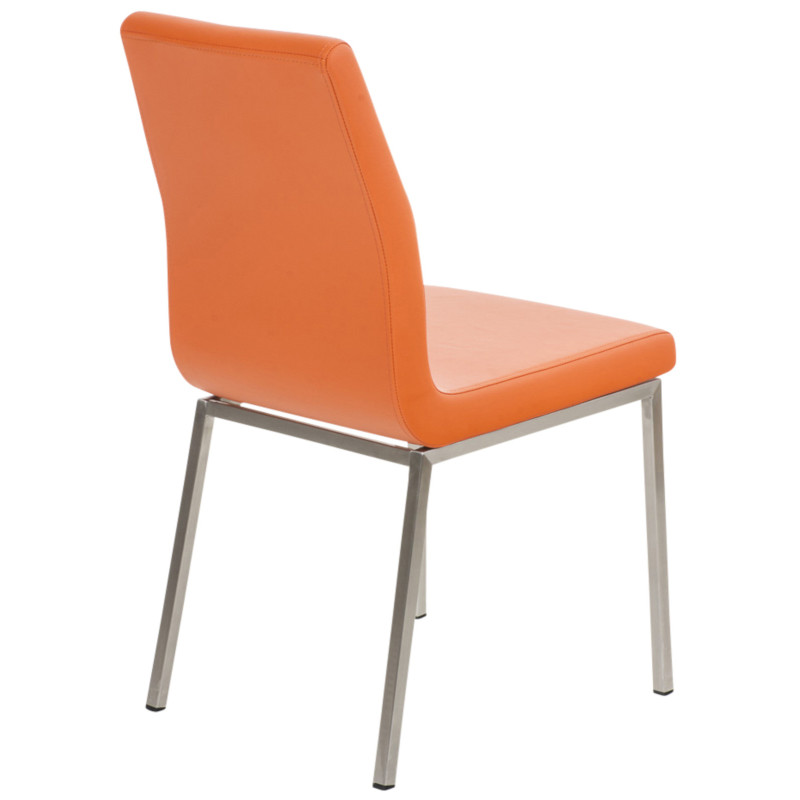 Lot de 2 chaises de salle à manger Colmar orange