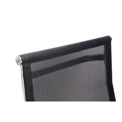 Lot de 2 chaises visiteurs Brenda noires