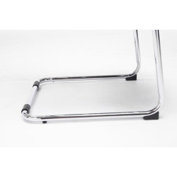 Lot de 2 chaises visiteurs Brenda noires