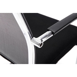 Ensemble de 2 chaises visiteurs Brenda grises