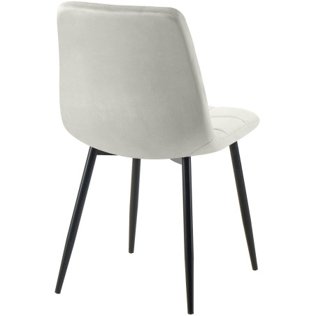 Lot de 4 chaises de salle à manger Antibes grises