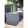 EDA Pot carré Graphit - 39 x 39 x 43 cm - 31 L - Gris anthracite