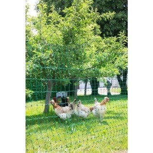 KERBL Filet pour les poules 25 m - 106 cm - double pointe - vert - non Èlectrique