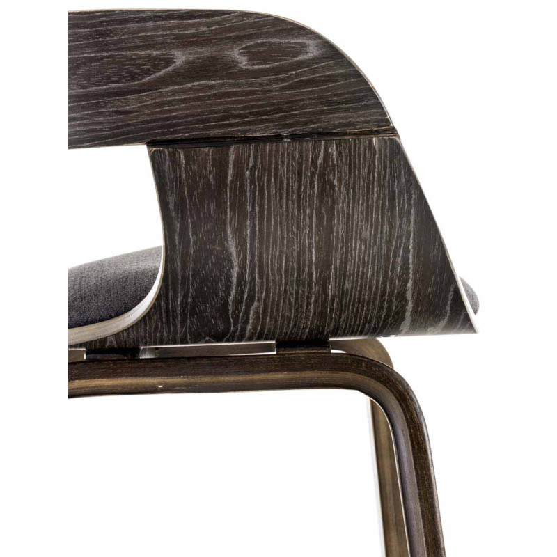 Ensemble de 2 chaises Kingston, tissu gris/gris foncé