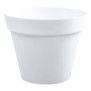 EDA Pot de fleur rond Toscane - Ш 30 x H 26 cm - 10 L - Blanc