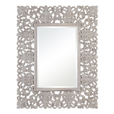 Miroir mural Blanc Verre 98 x 3 x 124 cm