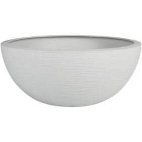 Pot de fleur EDA Plastique Rond Graphit Up Blanc cérusé Ш 40 cm 14,9 L