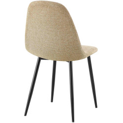 Chaise de salle à manger Napier en tissu taupe