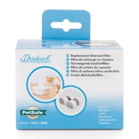 PetSafe - Filtre au Charbon de Rechange pour Fontaine a eau Drinkwell en CÈramique Avalon, Pagoda et StreamSide, Naturel, Pack d