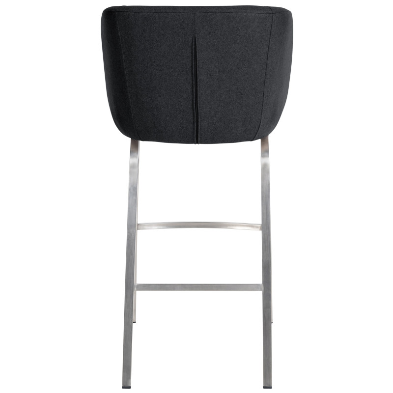 Tabouret de bar Rockhill E en feutre anthracite