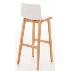 Lot de 2 tabourets de bar Hoover Natura blanc