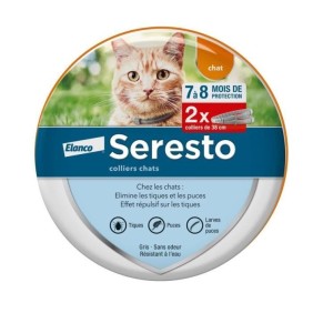 SERESTO Chat Collier Anti-Puces et Anti-Tiques 2 unitÈs