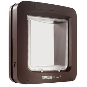 SUREFLAP Grande chatiere a puce Èlectronique - Marron -  178 mm x 170 mm (MÈmorisation d'un maximum de 32 puces)