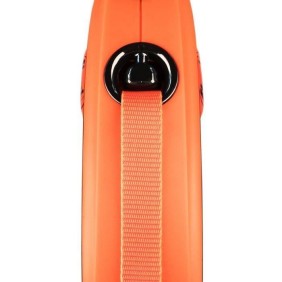 Laisse sangle TRIXIE flexi XTREME - Taille S - 5m - Noir et orange