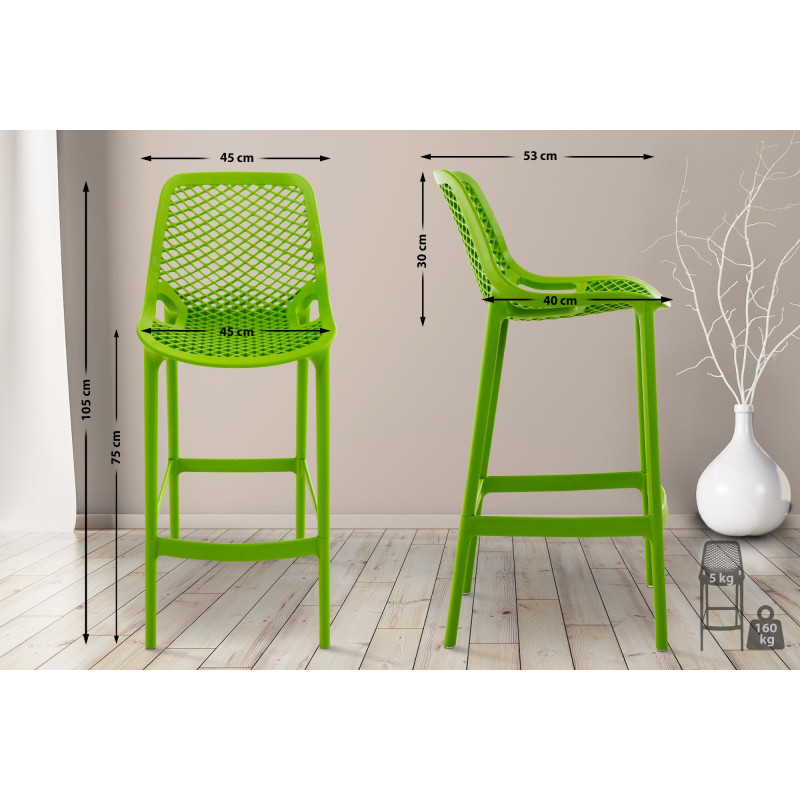 Tabouret de bar Air vert