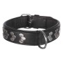 Active collier TRIXIE - Design stylisÈ - Cuir - Taille L - 45ñ55 cm -  Noir