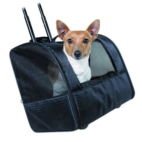 TRIXIE Sac a roulettes pour chat et chien - Noir - 45 ◊ 41 ◊ 31 cm