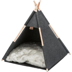 Abri Tipi TRIXIE - Feutre -  55 ◊ 65 ◊ 55 cm - Anthracite