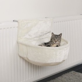 TRIXIE Lit pour chat pour radiateur - Blanc - 45 ◊ 13 ◊ 33 cm