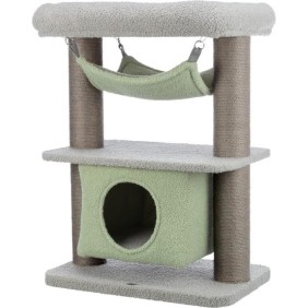 Arbre a chat TRIXIE Lunito Junior - 71 cm - Gris et menthe