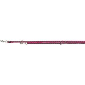 Laisse rÈglable pour chien TRIXIE Cavo - LñXL: 2m - ¯ 18 mm - Fushia et gris graphite