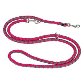 Laisse rÈglable pour chien TRIXIE Cavo - LñXL: 2m - ¯ 18 mm - Fushia et gris graphite