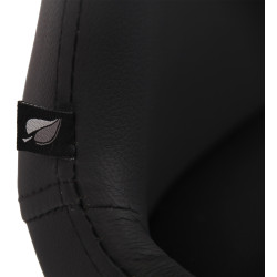 Ensemble de 4 chaises Luna en similicuir noir