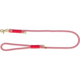 Laisse TRIXIE Soft Rope - SñXL: 1m - ¯ 10 mm - Rouge et creme