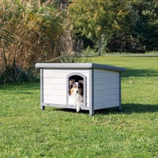 Natura - Niche pour chiens -  Classic a toit plat