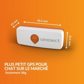 Traceur GPS pour Chat - Weenect XS (White Edition 2023)