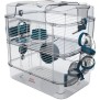 ZOLUX Cage sur 2 Ètages pour hamsters, souris et gerbilles - Rody3 duo - L 41 x p 27 x h 40,5 cm - Bleu