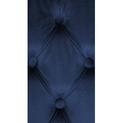 Ensemble de 2 chaises de salle à manger Lisburn en velours bleu