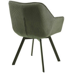 Chaise de salle à manger Jordi Cord verte