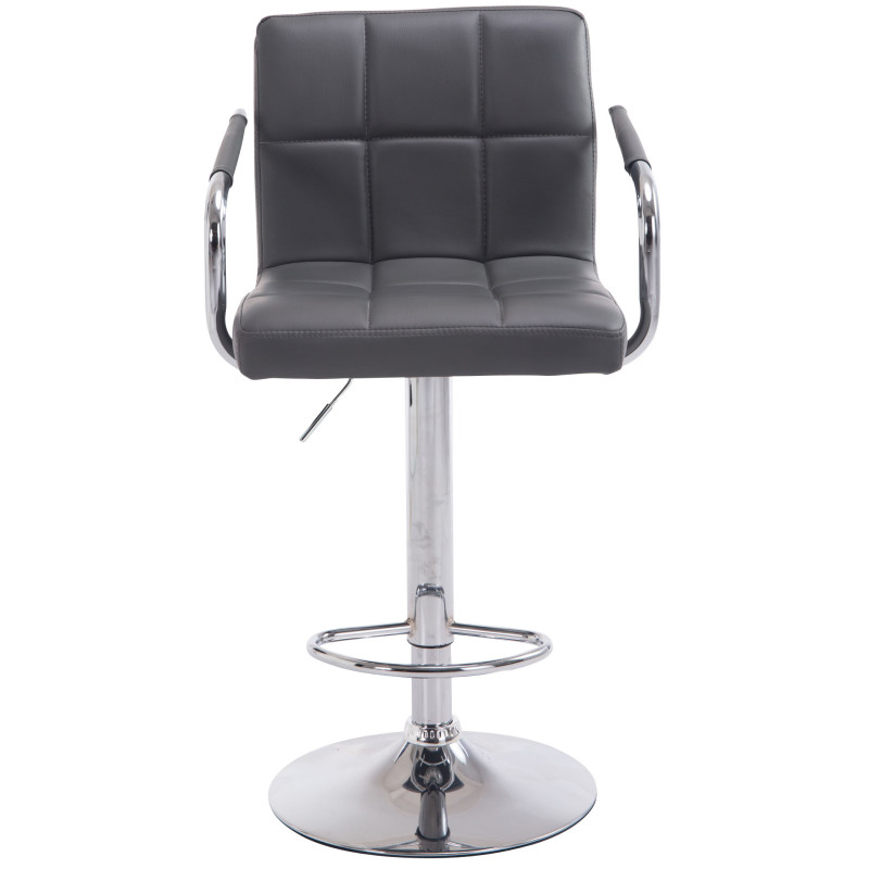 Lot de 2 tabourets de bar Lucy V2 chromés gris