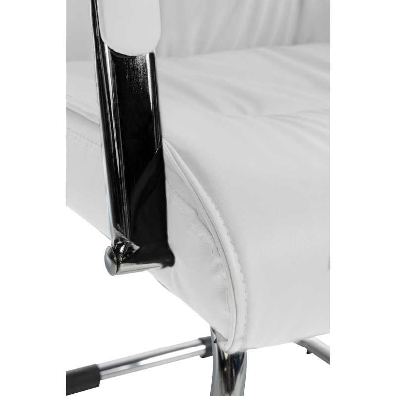 Lot de 2 chaises visiteurs Sievert blanc